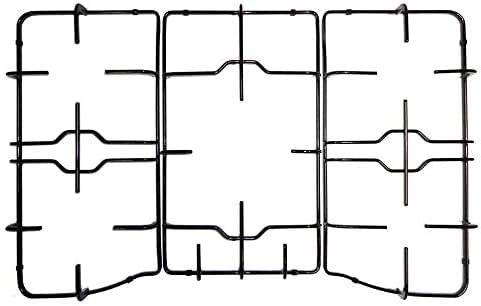 Kit 3 griglie in ferro smaltato nero lucido per cucina piano cottura Trend 5 fuochi -1981553-1981552 - 1981551- P1561/KIT- destra 422 x 212 mm. - centrale 390 x 230 mm. - sinistra 422 x 212 mm