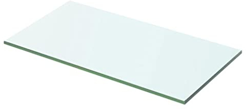 WIFESE Panneau pour Étagère Verre Trempé Transparent 50x20 cm Épaisseur 8 mm Étagère de Maison Magasin Tablette Salle de Bain Chambre à Coucher Autres Accessoires de Salon Étagère de Douche