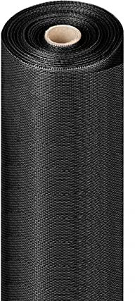 Fiberglas Fliegengitter Schwarz Meterware 120cm Rollenbreite | 1x1mm Maschenweite | individuell Zuschneidbar | UV und Feuerresistent | Stabil und langlebig