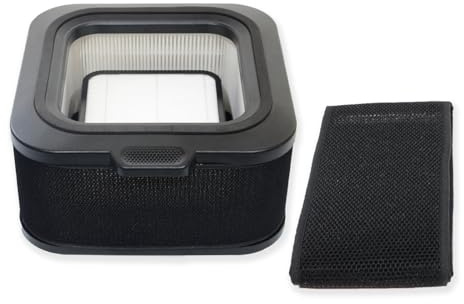 PUREBURG Replacement Filter Kit Compatible with Mila Air Purifier, H13 HEPA (with 2 filter Sock) Activated Carbon For Air Clean Dust VOCs Odor