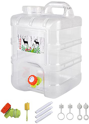 RUYI Bidón de Agua de 10 L con Grifo, bidón de Agua para Camping, sin BPA, Tanque de Agua portátil con asa para Exteriores, Viajes, caravanas, pícnic, Senderismo, hogar