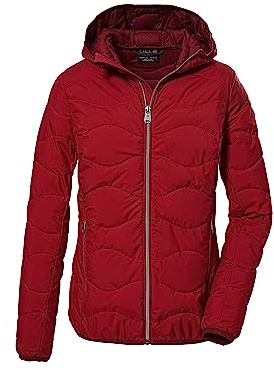 G.I.G.A. DX Damen Steppjacke mit Kapuze/Funktionsjacke ist wasserabweisend GW 21 WMN QLTD JCKT, rot, 38, 39845-000