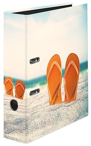 Original Falken Motiv-Ordner Flip. Made in Germany. 8 cm breit DIN A4 Ringordner Aktenordner Briefordner Büroordner Plastikordner Motivordner