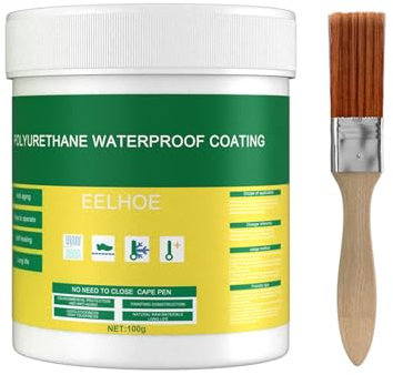 Nynelly Agent Anti-Fuite Étanche, Agent De Revêtement Imperméable Invisible,Colle de réparation transparente polyuréthane imperméable à l'eau, Colle Etanche pour Mur Extérieur Toit Salle De Bain 100g