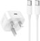 iPhone 15 16 Charger Cable and Plug, 20W Apple USB C Plug and Type C to C Cable for iPhone 16 Pro/16 Pro Max/15 Pro Max/15 Plus/iPad Pro iPad Air Mini 6th, Samsung S23/22 Ultra Plus