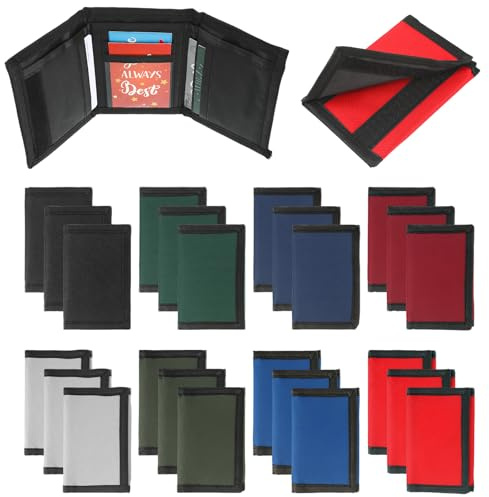 Aliceset 24 Pcs Kids Wallets Bulk for Boys Girls Ages 4-12 Classic