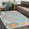 Elefant Bär Kaninchen Teppich für Schlafzimmer Wohnzimmer 12 x 180 cm weicher flauschiger Innenbodenteppich rutschfest waschbar moderne Teppiche für Schlafsaal Kinderzimmer Kinderzimmer Heimdekoration