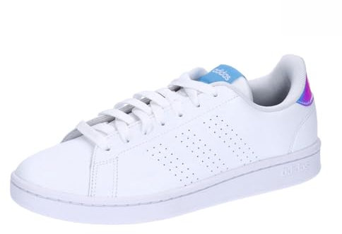 adidas Advantage, Zapatillas Mujer, Cloud White Cloud White Blue Burst, 39 1/3 EU