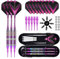 GUAHKUN Dartpfeile mit Kunststoffspitze für Elektronische Dartscheibe, Profi Soft Dartpfeile Set, 21g Softdarts, Sehr Stabil und Flexibel, Tolles Gefühl (Lila)