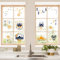 4 Stück Ramadan Fensteraufkleber, Eid Mubarak Fensterbilder Eid Fensteraufkleber Muslim Ramadan Fensterbilder für Zuhause Party Schaufenster Dekoration