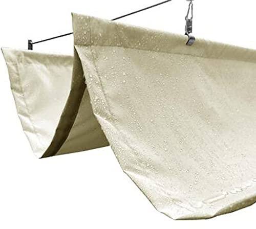 Tenda da Sole Avvolgibile Vela ombreggiante Vela ombreggiante ondulata retrattile, Vela parasole Schermo per la privacy Tende a rullo per esterni Vela ombreggiante ondulata a forma di U per pergolato