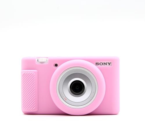 Market-YCY ZV-1F Case, Soft Silicone Protective Case for ZV1F/ZV-1M2/ZV-1 Mark II Vlog Camera, Lightweight - Pink