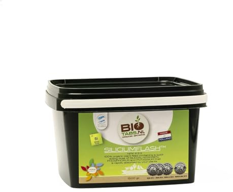 BioTabs Silicium Flash 1,25kg – 100% organischer Dünger NPK 4-3-3 – Silizium, Stickstoff, Phosphor, Kalium – Schnelle Nährstoffversorgung – Fördert Widerstandsfähigkeit und Erträge