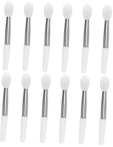 BELLIFFY 12pcs Silicone Lip Makeup Lipstick Applicator Cosmetic Brush Set for Lip Mask Silicone Brush