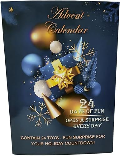 Defoly Adventskalender für Mädchen, Prinzessin 2024, 24 Stück, blaue Eisprinzessin, Spielzeug für Weihnachten, Countdown-Kalender, 24 Tage Überraschung, Schneeprinzessin für Mädchen, Kinder und Fans