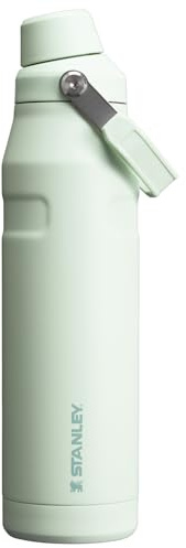 Stanley IceFlow Wasserflasche mit schnellem Durchfluss, abgewinkelter Auslaufdeckel, leicht und auslaufsicher, für Reisen und Sport, isolierter Edelstahl, BPA-frei, Nebel