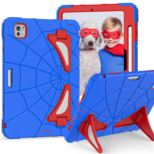 AKABEILA Funda Protectora para Apple iPad Pro 11 2024 de 11 Pulgadas Ligera a Prueba de Golpes Resistente con Soporte para bolígrafo para niños y bebés