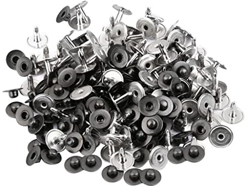 Lot de 100 rivets de fixation pour jeans Gris
