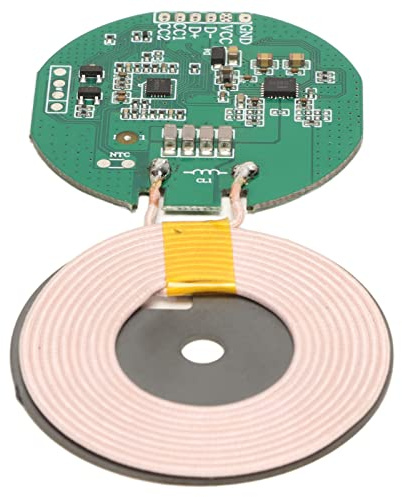 Risegun Kabelloses Lademodul, QI Wireless Ladegerät Sendemodul 15 W PCBA-Platinenspule, Drahtlose DIY-Ladegeräteteile 5‑12 V