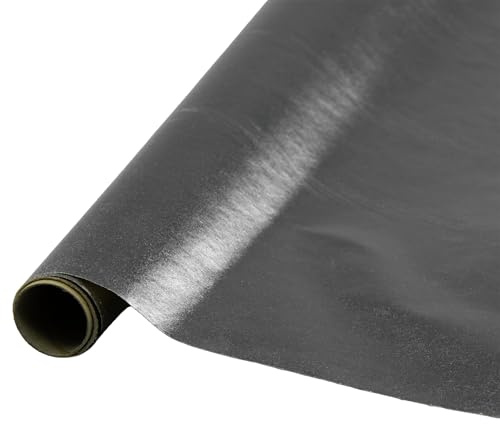 Geschenkpapier mit metallischem Effekt 1 Rolle 0,7x2m ideal für Geburtstage, Partys, Hochzeit silber
