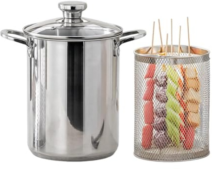 Spargeltopf Mit Siebeinsatz, 4L Edelstahl Spargel Und Pastatopf Zur Zubereitung Von Nudeln Oder s, Haushalt Nudeltopf Für Hobbyköche, Eltern, Die Mahlzeiten Vorbereiten, Partys