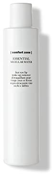 Comfort Zone Essential Micellar Water - 200ml Bottle - Removes Make-Up Easily - For Face, Eyes, Lips - Clears Pores - Refreshing - Natural Ingredients