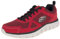 Skechers Men's Track Bucolo Sports Shoes, Red Leather Black Mesh Trim, 8.5 UK