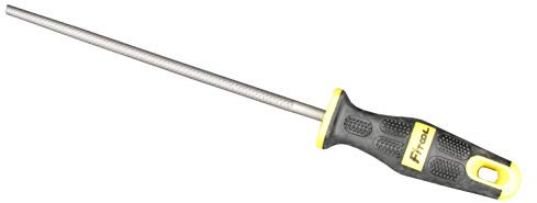 Lima redonda de acero al carbono T12 de 8 pulgadas, corte medio, dureza HRC 65, para limar metal blando, aluminio, estaño, cobre, plástico duro, madera dura
