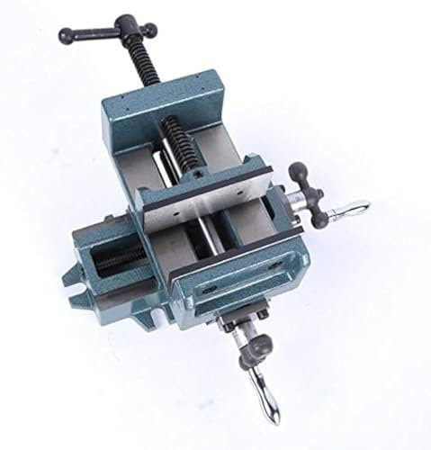 KATSU Mesa de deslizamiento cruzada de resistencia industrial y prensa de taladro Vice 125MM