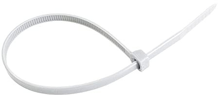 Dekton 6PC Cable Tie Set - 9MM X 1000MM White | Heavy Duty Industrial Strength | High Temperature Resistant | Self-Locking Teeth | Ideal for Cables, Piping, Gardening & Wires | Indoor & Outdoor Use