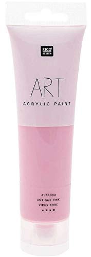 Rico Design 100 ml Art Künstlerfarbe Acrylfarbe Acrylic Paint Farbe (Altrosa)