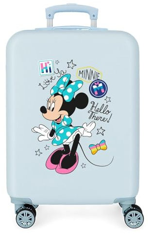 Disney Valise cabine rigide 55 cm, Bleu Clair, Cabine