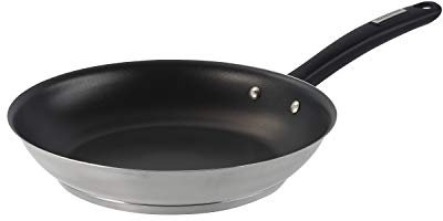 Tramontina Duo 10 in Stainless Steel Fry Pan with Nonstick Interior