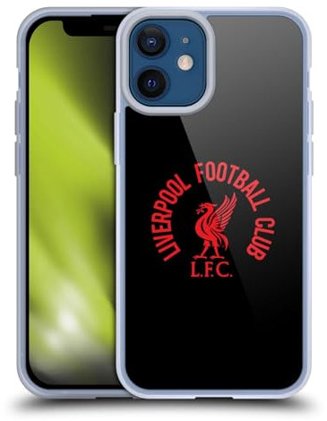 Head Case Designs Offiziell Offizielle Liverpool Football Club LFC Rot Und Schwarz Liver Bird Soft Gel Handyhülle Hülle kompatibel mit Apple iPhone 12 Mini
