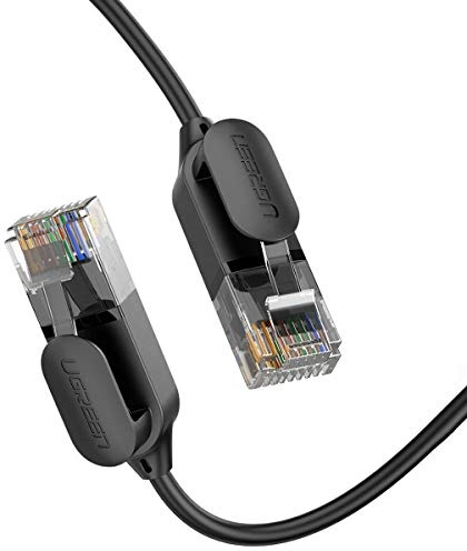 UGREEN Cable Ethernet de cobre puro CAT 6A OD2.8 0.5 m (negro)