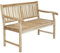 MSZ Design Gartenbank Hemingway 2-sitzig mit Armlehne aus Teak