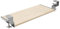 FIX&EASY Tastaturauszug klemmbar mit Tastaturablage 600X300mm buche Holz massiv, Tischklemmen höhenverstellbar silber, Schienen verzinkt 300mm, Auszug für Tastatur Maus Keyboard und Laptop Ablage