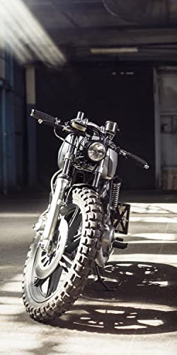 wandmotiv24 Türtapete Motorrad, Naked Bike, Garage, Offroad 90 x 200cm (B x H) - Dekorfolie selbstklebend Sticker für Türen, Türfolie, Aufkleber, M1399