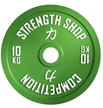 Strengthshop - Dischi calibrati, multicolore, per coppia da 0,25 kg fino a 25 kg, 50,5 mm (adatti per tutti gli stili olimpici), tolleranza del peso di +/-10 g