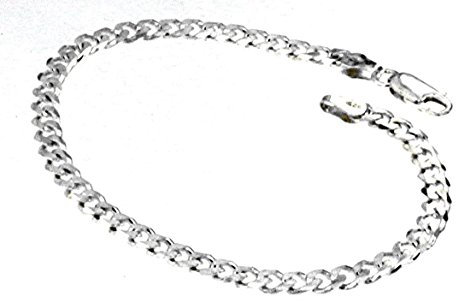 Original italienisches Panzerarmband 925 Silber 4,6mm 19 cm Silberarmband Armband Damen Herren Schmuck ab Fabrik tendenze Italy