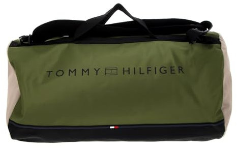 TOMMY HILFIGER TH Urban Essential Barrel Bag Mentor Green