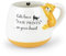 Mousehouse Gifts - Novelty Paw Prints Mugs for Family Enjoyment, Dolomite Kids Mugs for Tea and Coffee