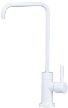 Robinet de Filtre à Eau Blanc Inox Pivotant Robinet de Cuisine-B