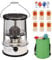 MabsSi Kerosin-Ofenheizung, effizienter Kerosinofen, 4,6/6 l, tragbare Ölheizungen mit automatischem Löschen, Kerosinbrenner für Camping, Grillen, heißes Wasser (Farbe: 6 l, weiß)
