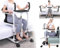 BOTOWI 5 in 1 Hydraulischer Seniorenlifter Handicap Patientenlifter Transferstuhl mit 180° geteiltem Sitz - Höhenverstellbarer Körpertransfer - Dusch-Rollstuhl Nachttisch-Toilette