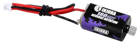 INJORA 48T 180 Bürsten Motor mit Edelstahlritzel für 1/18 1/24 FMS FCX18 FCX24 Upgrade