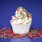 Purple Cupcakes Sprinkles Mix - HOLLY & IVY Mix (V) - Christmas theme edible cake decorations. The perfect sprinkle decorations for any Christmas cakes, festive cupcakes and bakes.