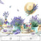 20 Servietten Blumen, Garten & Natur Sammlung an Lavendel als Tischdeko. Papierservietten mit Motiv. Auch für Decoupage und Serviettentechnik 33x33cm