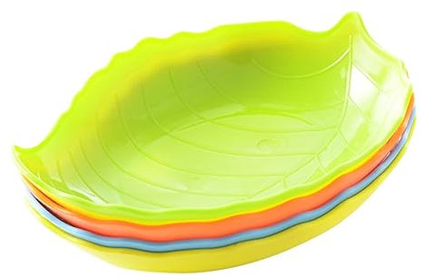 Garneck Obst-servierschale Mit Blättern Süßigkeiten-snack-teller Küchenzubehör Aus Pp Einzigartiges Design Für Partys