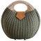 Borse Da Donna Borsa A Tracolla Intrecciata A Mano Borsa Portaoggetti A Forma Di Conchiglia in Paglia Alla Moda Borsa A Mano in Rattan Verde